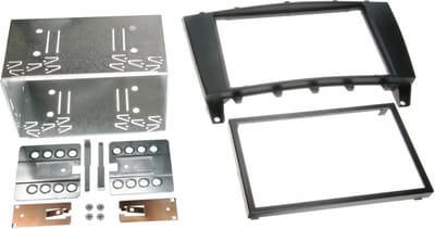 2-DIN Paneel geschikt voor Mercedes Benz C-Klasse (W203)(S203)(cl203) / CLC (CL203) G-klasse (W463) Kleur: Zwart