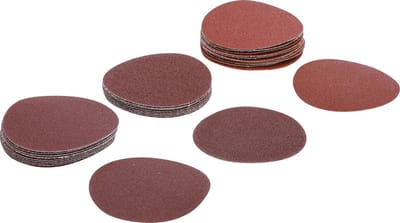 BGS - 30 x - Rond schuurpapier - voor exentrische ronde schuurmachine - Ø 75 mm | K 60 - 80 - 120 | 30 stuks - BGS70195