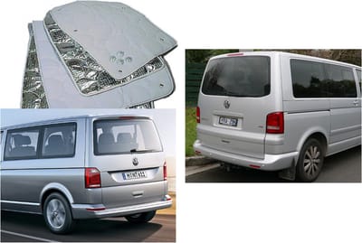 Raamisolatie Geschikt voor Volkswagen T5 of T6 set 5 delig achterzijde ramen VW T5 T6