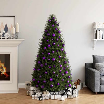 vidaXL - 100-delige - Kerstballenset - paars