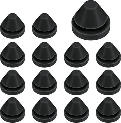 Pack van 15 silicone gatenpluggen, snap-on afsluitbare plugs voor 9-10mm gaten, waterdichte rubberen afdichtingen voor keuken en bulkheads