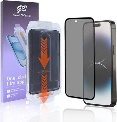 GB ProGuard Incognito Privacy Screenprotector voor iPhone 14 Pro – Applicator Film– Gehard Glas – Volledige Dekking – Anti-Glurend