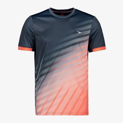 Dutchy Dry heren voetbal T-shirt blauw oranje - Maat M