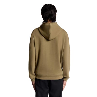 Lyle & Scott Heren Diagonaal Weefsel Hoodie (Groen)