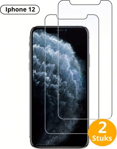 Bovista Telefoon Glasplaatje - Beschermglas - Glaasje - Screen Protector - Screenprotector - Extra Sterk - Shockproof - Premium Protection - Geschikt Voor Iphone 12