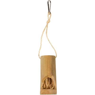 Duvoplus - Speelgoed Voor Dieren - Knaagdier - Houten Speelrol Met Bel 5x7cm - 1st