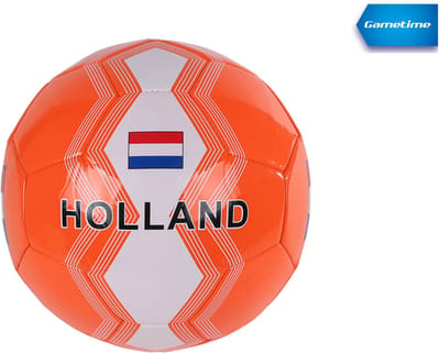 Gametime voetbal Holland oranje 310 gram 3-laags voetbal 23 cm.
