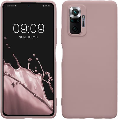 kwmobile telefoonhoesje geschikt voor Xiaomi Redmi Note 10 Pro - Hoesje voor smartphone - Back cover in licht oudroze
