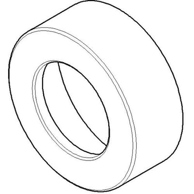 Dornbracht replacement rosette Ø 6.6 x 2.45 x Ø 3.83 cm, 092793001-00