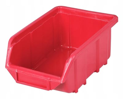 Patrol Ecobox Serie - Werkbankbak - Groot Rood - Duurzaam - Stapelbaar