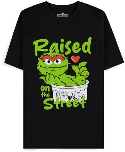 Sesame Street Grouch Heren T-shirt - zwart - XL
