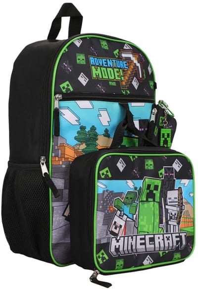 Minecraft Rugzak Jongens 5-delige set - Rugtas Meisjes