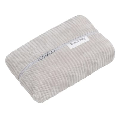 Baby's Only Billendoekjeshoes Sense - Babydoekjes hoes - Hoes voor luierdoekjes en pampers billendoekjes - Kiezelgrijs - Ritssluiting