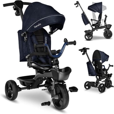 Kinder driewieler - Loopfiets - Actief buiten spelen - Unieke 2-in-1 constructie - Tot 25 kg - Blauw