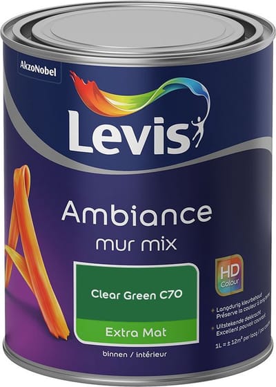 Levis - Ambiance Mur Extra Mat Mix - Clear Green C70 - Mengverf - 1 L