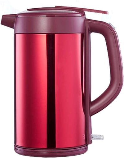 Elektrische Waterkoker - Snelkook Theekan - Kantoor Keuken - Automatische Uitschakeling - 1.8 Liter Capaciteit - Rood