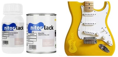 NitorLACK N167007108 NitorPOL Polyurethaanlak Graffiti Yellow – 500 ml + 250 ml Verharder