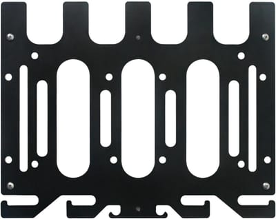 Wandbeugel - voor Makita Accu's en Laders - 18V/14,4V Accuhouder - Inclusief Montagemateriaal - Geschikt voor Werkplaatsen en Garages - Zwart - 1 Set