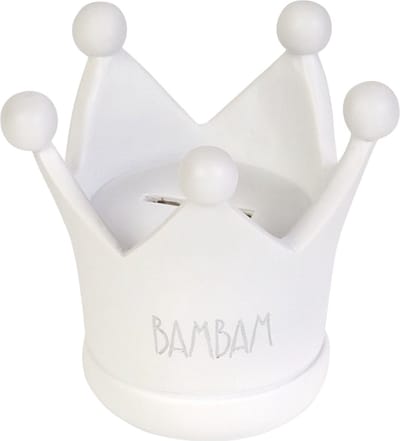 BAMBAM Spaarpot Kroon - Wit