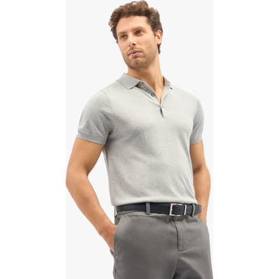 Brooks Brothers Light Grey Silk-cashmere Blend Polo Shirt Light Grey Size: M | Polo Shirts Outlet | Heren | Grijs