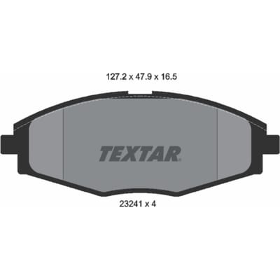 Remblokset TEXTAR 2324102, voor