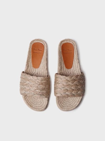 Damessandaal van open jute | DELTA-PH