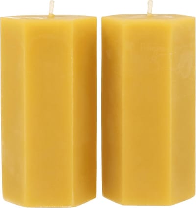Luxe Zuivere Bijenwas Kaarsen - 2 stuks - Lange Brandduur - Sfeervolle Woonaccessoire