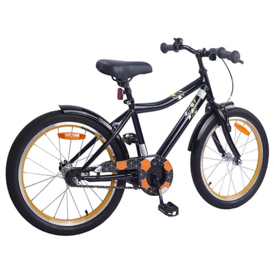 vidaXL - Kinderfiets - 18 - Inch - voor - 5-7 - jaar - oud - Zwart