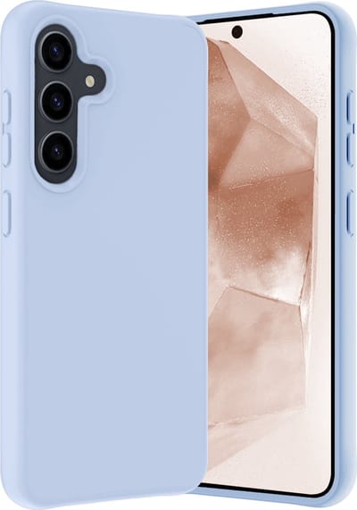 Hoes - Geschikt voor Samsung Galaxy A55 - Sterk & Shockproof - Hoesje Cover - Siliconen Case - Lichtblauw