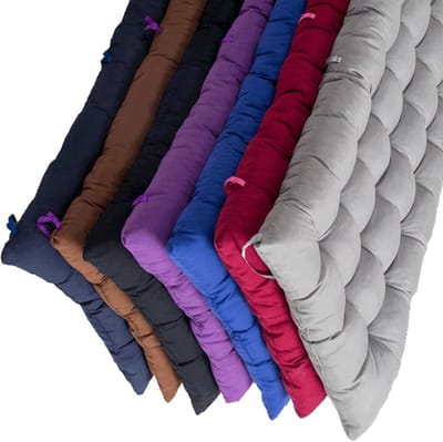 Zitkussen - Bankkussen Stoelkussen - Buiten Ontspannen - Verstevigde Anti-slip Banden - 100 x 45 cm - Rood
