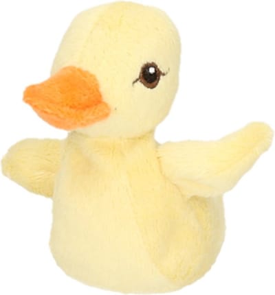 Nature Planet Kleine Knuffel eendjes - geel - 10 cm - kinder speelgoed