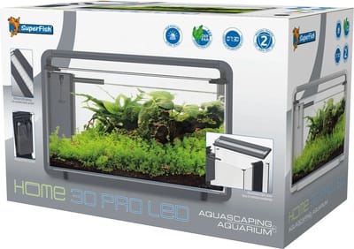 SuperFish Home ProLED 30 Aquarium Zwart | 25L | 46,5 x 25 x 28,5 CM