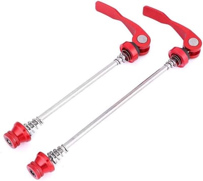 Snelle Ontgrendelingshefboom voor Fietsen, Aluminium Skewers voor Mountain en Racefietsen, Rood, Lichtgewicht en Duurzaam
