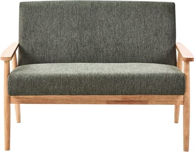 ESRUM - Tweezitsbank - Groen/Lichtbruin - Polyester