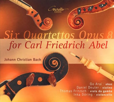 Johann Christian Bach: Six Quartettos Opus 8 for Carl Friedrich Abel