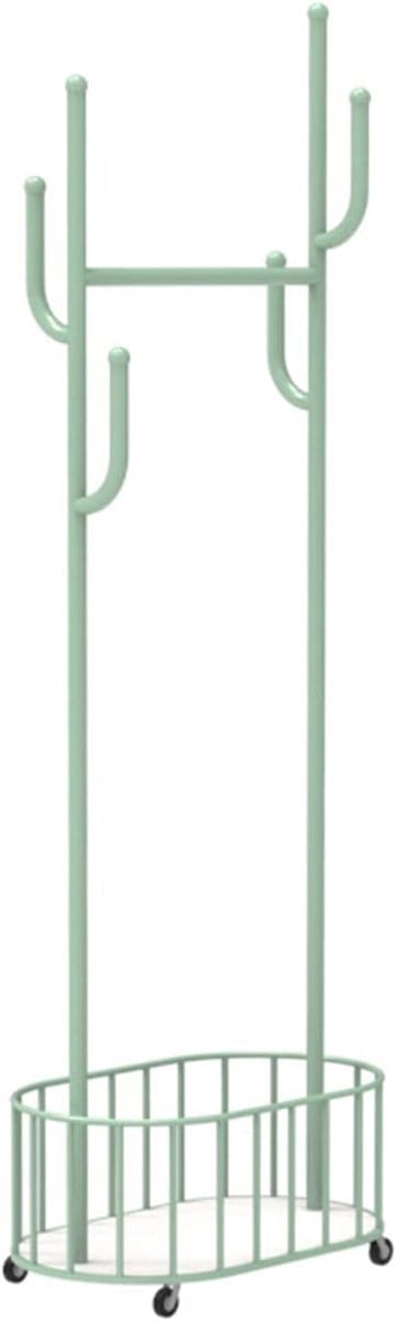 Kledingrek met wielen - Roller kapstok - Kleding opbergen - Met opbergmand - 60 cm breed - Goudkleurig