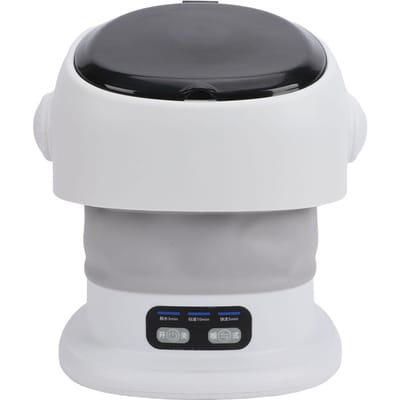 Opvouwbare Wasmachine 13,5L 36W met Droger Draagbare Mini Semi-Automatische Wasmachine Centrifugeerfunctie Dubbel Doel Ondergoed white