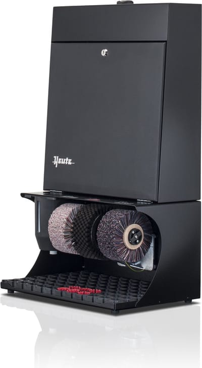 Heute Ronda 30 - Schoenpoetsmachine - Door leather - Housing black