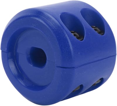 Lierkabelhaakstopper - Lierhaak buffer - Voertuig Lieren - Beschermt Lier en Componenten - 9.98 x 9.98 x 4.98 cm - Blauw