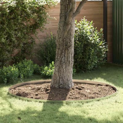 vidaXL - Grasafscherming - 450 - x - 10 - cm - Gegevens - staal - Zilver