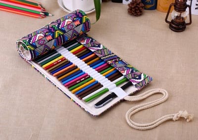 BukkitBow Premium Canvas Roletui Leeg - Voor 72 potloden