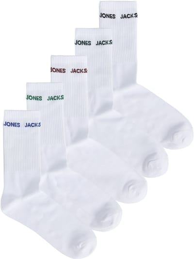 Jack & Jones Basic Logo Tennis Sokken Heren (5-pack)