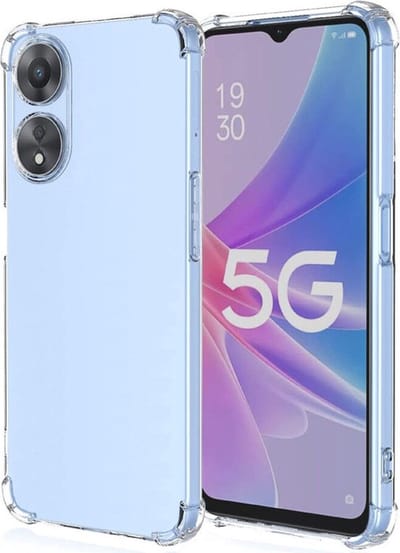 Anti shock Siliconen met Camera/Lens Bescherming Hoesje - Geschikt voor OPPO A78 / A78 5G - Extra sterke hoeken back cover - Transparant