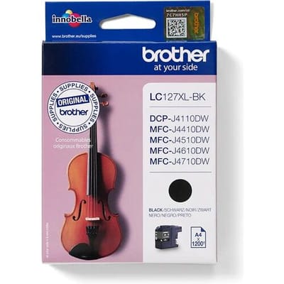 Brother LC-127XLBKBPDR inktcartridge 1 stuk origineel XL zwart