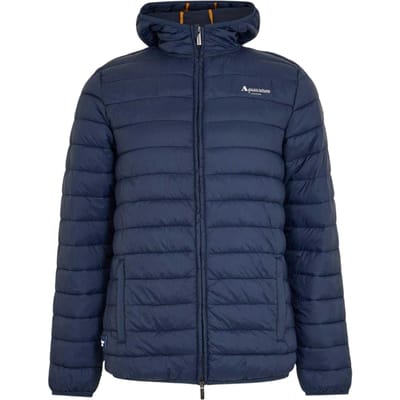 Aquascutum Heren Logo Puffer Jacket (Marineblauw)