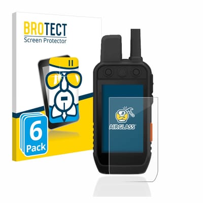 Screenprotector 6 Stuks voor Garmin Alpha 200 / 200i / 300 / 300i K Beschermglas transparant