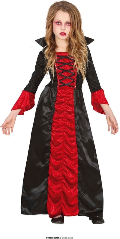 Fiestas Guirca - Jurk Vampires (3-4 jaar) - Carnavalskleding - Carnaval - carnavalskleding 2027 - Carnaval kostuum