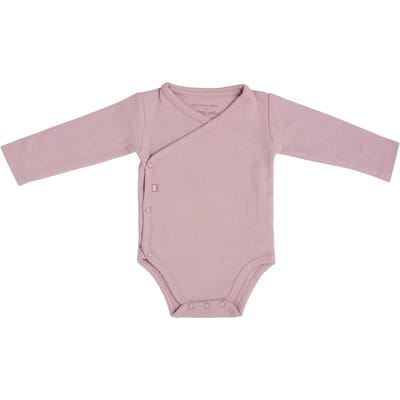 Baby's Only Rompertje lange mouw Pure - Oud Roze - 62 - 100% ecologisch katoen - GOTS