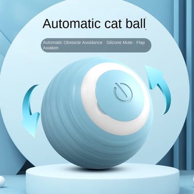 Automatische Kattenbal – katten speelgoed met Obstakelherkenning & Stil Rijden – Interactief en Oplaadbaar – kattenspeeltjes – kattenspeelgoed intelligentie – 72609