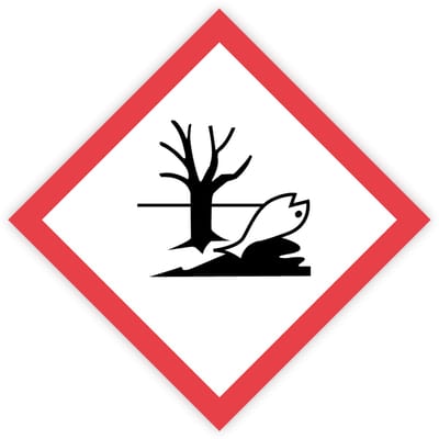 Gevaarsetiketten GHS 09 Environmental Danger - Formaat 25 x 25 cm